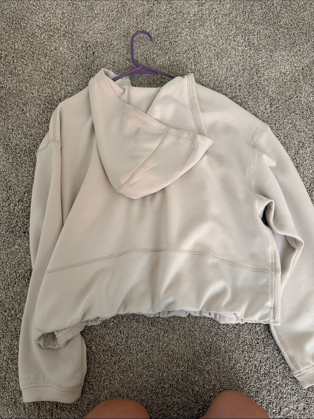 Spyder Light Cream Zip-Up Hooded Sweatshirt - Picture 4 of 4